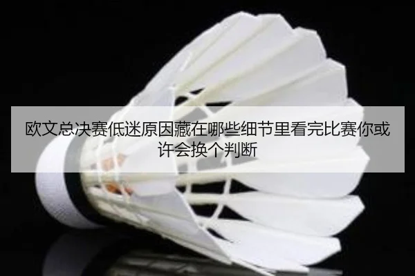 欧文总决赛低迷原因藏在哪些细节里看完比赛你或许会换个判断